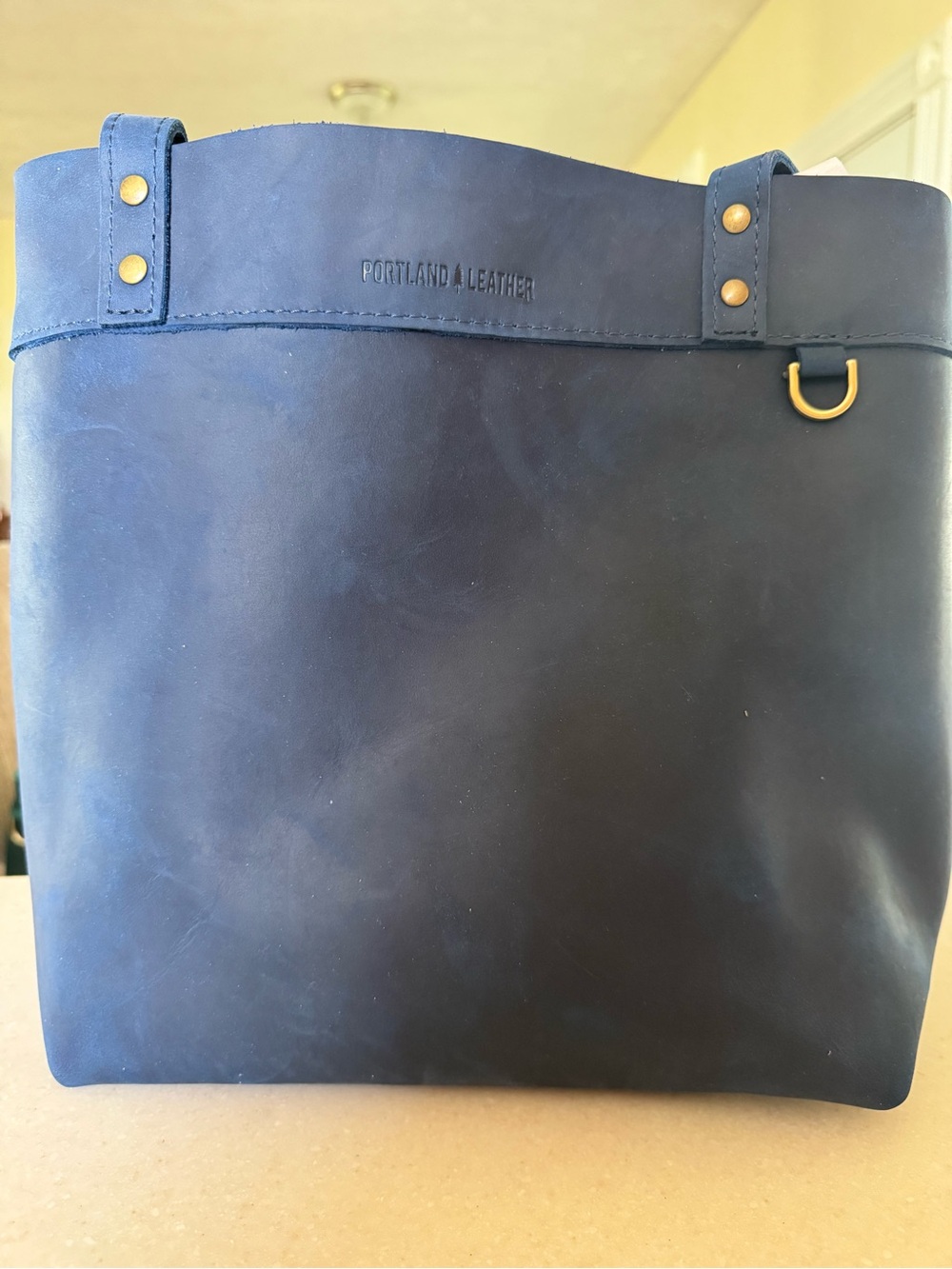 Portland Leather Goods Medium Classic Montana Tote in Deep Water